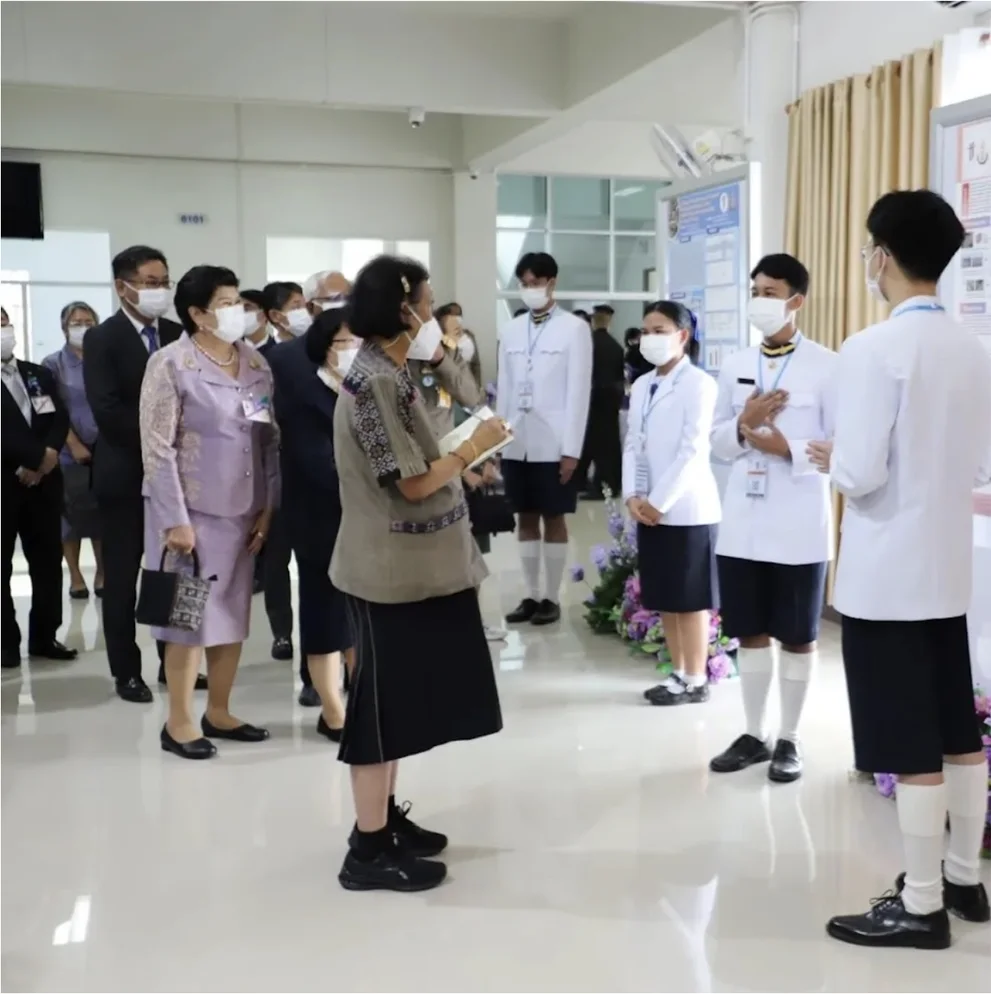 ทีม VannameiVision รอนำเสนอโครงงานถวายสมเด็จพระกนิษฐาธิราชเจ้า กรมสมเด็จพระเทพรัตนราชสุดาฯ สยามบรมราชกุมารี ในงาน TJ-SSF 2023
